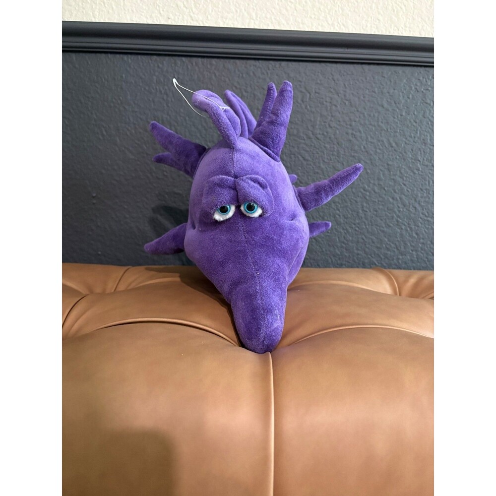 Funny Friends Jennifer Mazur Purple Fish Plush Soft Sculpture Vintage